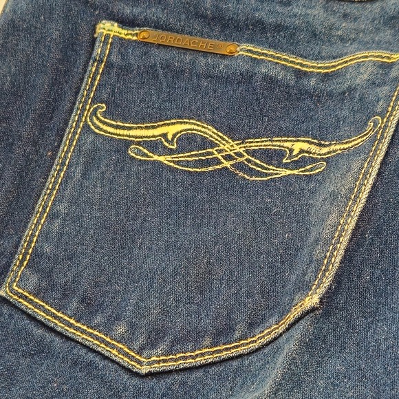 Vintage Jordache Dark Wash Denim Jeans Horse Women Size 31 Western Cowgirl Retro - Picture 13 of 14